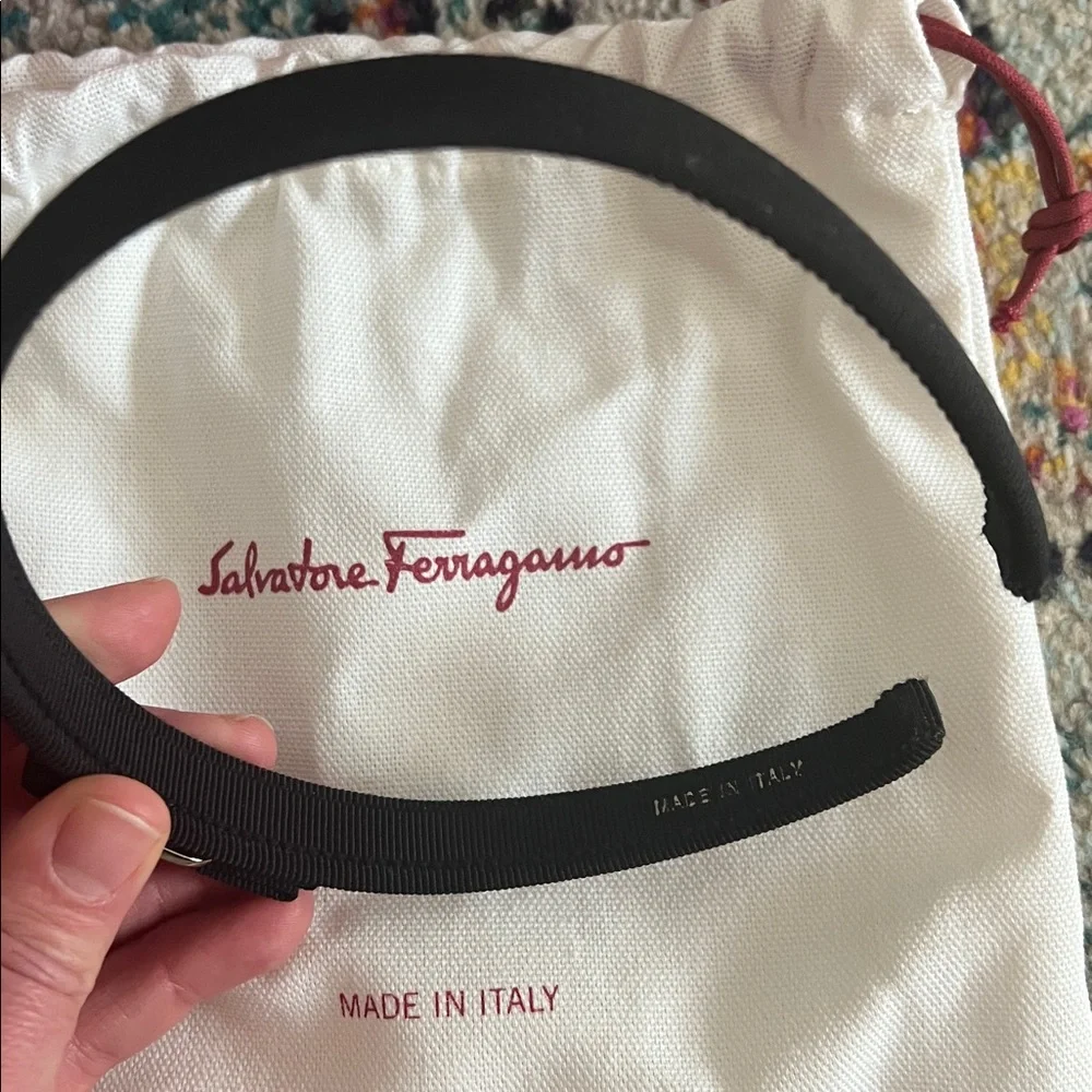 Salvatore Ferragamo red vara bow headband